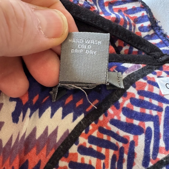 Angie Women's Sleeveless Babydoll Aztec Maxi Dress Spaghetti Strap Small Boho - Picture 10 of 16